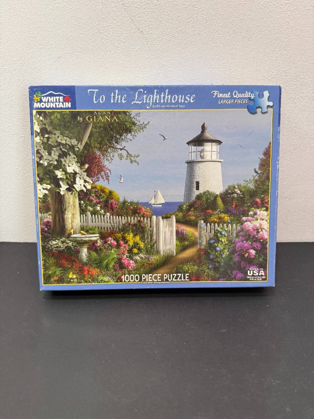 White Mountain Puzzles 🔴2/$20🔴To the Lighthouse 1000 piece jigsaw puzzle